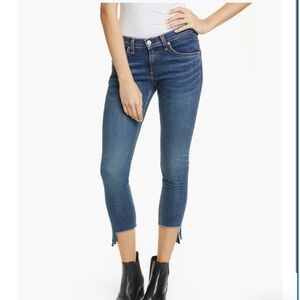 Rag & Bone Chic Cate Step Hem Ankle Skinny Jeans in Hampton